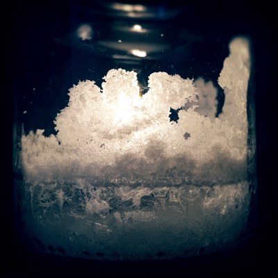 DIY: Salzkristalle als Glasverzierung